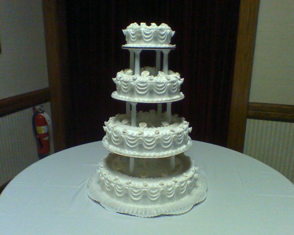 4 tiers draped scrolls - 4 tiers with separator sets.10&quot;, 12&quot;, 14&quot;, 16&quot; tiers.
